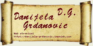 Danijela Grdanović vizit kartica